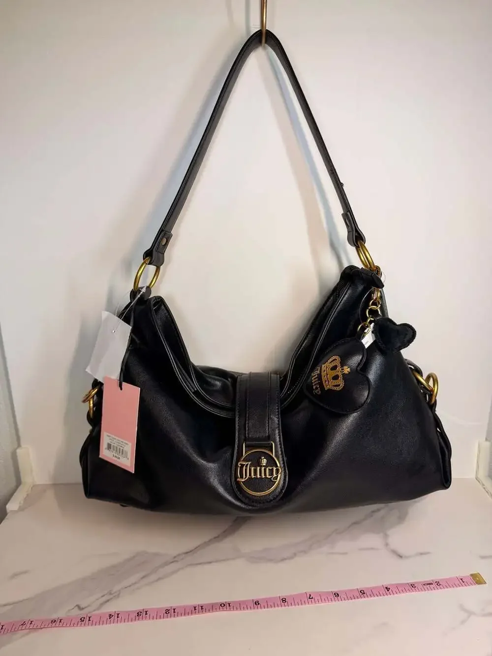 Juicy Couture First Class Couture Hobo Black Liquorice Shoulder Bag